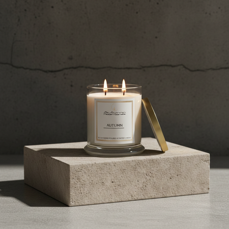 cinnamon vanilla clove fall autumn scented candle autumn moon candle