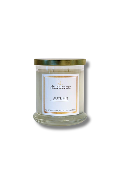 Autumn Moon Candle Autumn 8.5oz Jar candle with gold lid