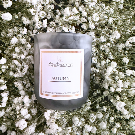 Autumn Moon Candle Autumn 10oz candle. Warm autumn candle with cinnamon, clove, tonka and vanilla bean.