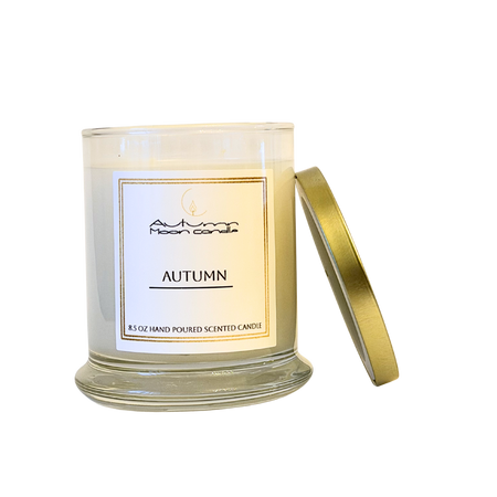 Autumn Moon Candle Autumn scented candle with cinnamon clove vanilla bean