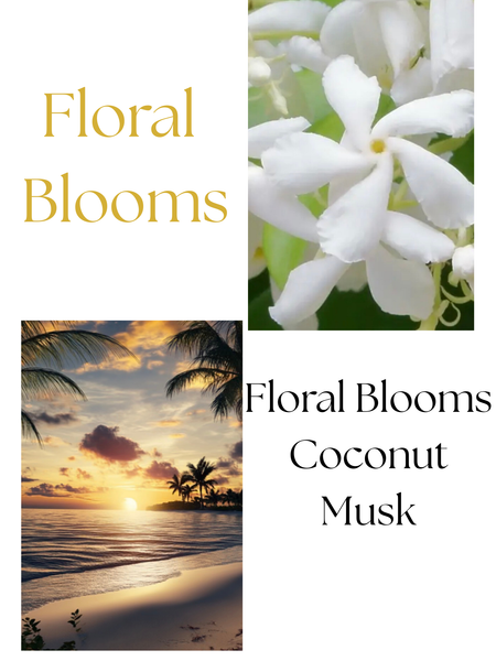 Photo ofAutumn Moon Candle Floral Blooms scent profile is floral blooms, coconut and musk