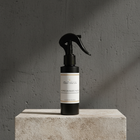 Pomegranate Noir pomegranate jasmine wood lavender room spray autumn moon candle