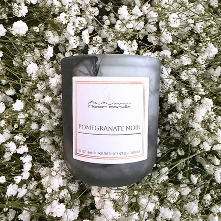 Autumn Moon Candle 10oz Pomegranate Noir luxury candle